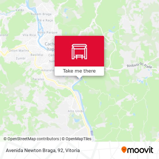 Avenida Newton Braga, 92 map