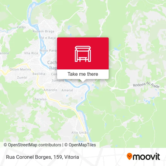 Rua Coronel Borges, 159 map