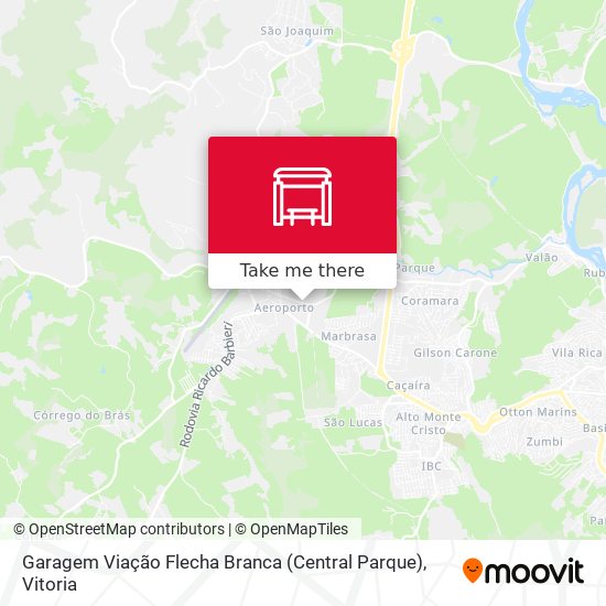 Garagem Viação Flecha Branca (Central Parque) map