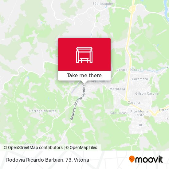 Mapa Rodovia Ricardo Barbieri, 73