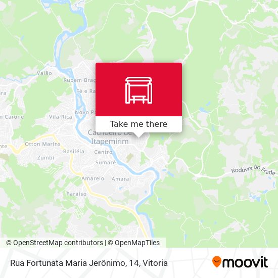 Rua Fortunata Maria Jerônimo, 14 map