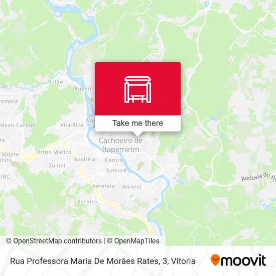Rua Professora Maria De Morães Rates, 3 map