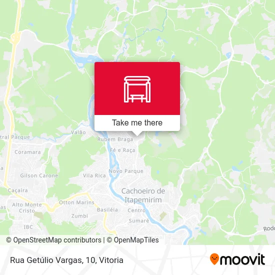 Rua Getúlio Vargas, 10 map