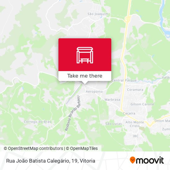 Rua João Batista Calegário, 19 map