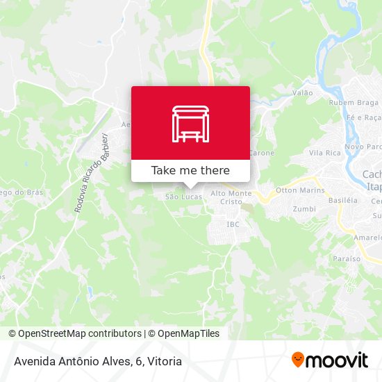 Avenida Antônio Alves, 6 map