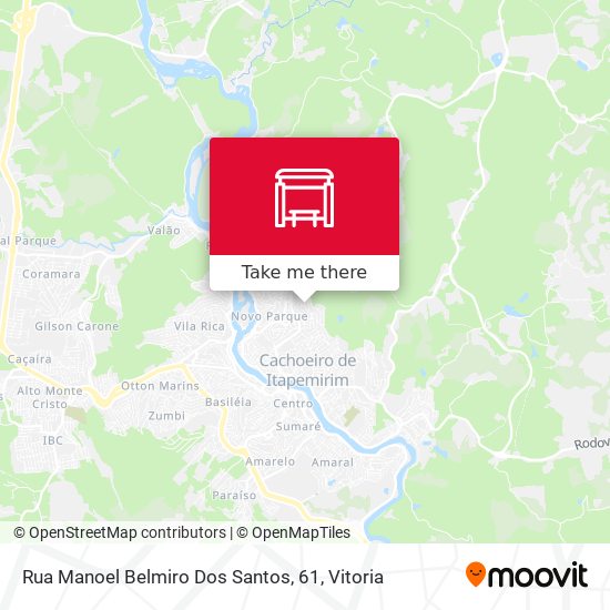 Rua Manoel Belmiro Dos Santos, 61 map