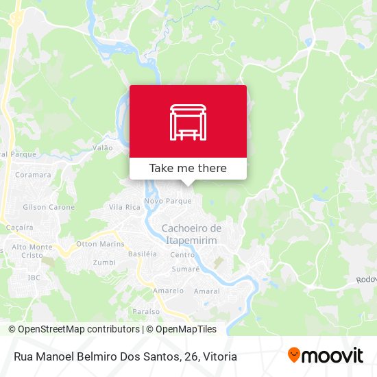 Rua Manoel Belmiro Dos Santos, 26 map