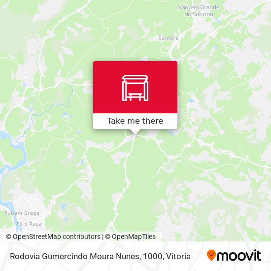 Rodovia Gumercindo Moura Nunes, 1000 map