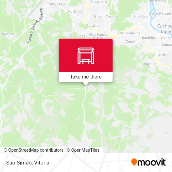 São Simão map