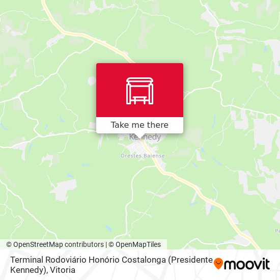 Terminal Rodoviário Honório Costalonga (Presidente Kennedy) map