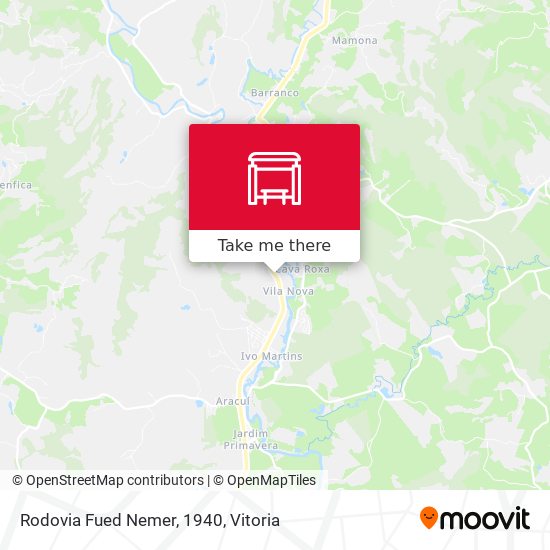 Rodovia Fued Nemer, 1940 map