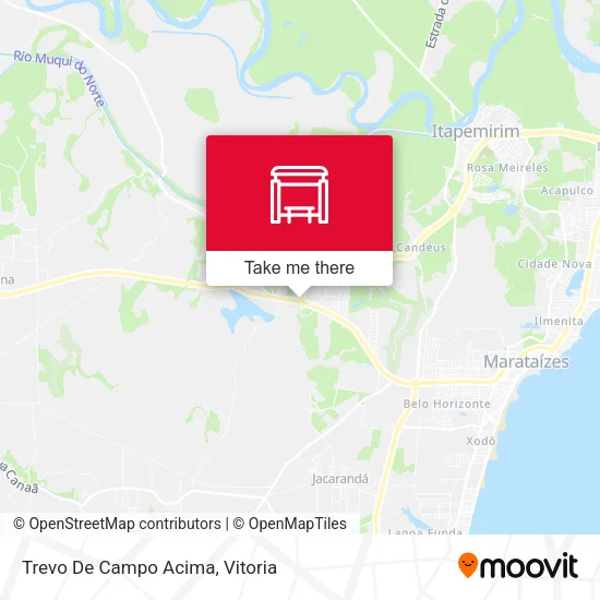 Trevo De Campo Acima map