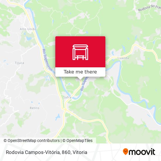 Rodovia Campos-Vitória, 860 map