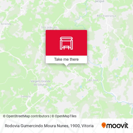 Rodovia Gumercindo Moura Nunes, 1900 map
