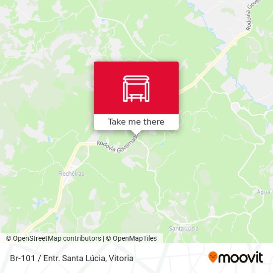 Br-101 / Entr. Santa Lúcia map