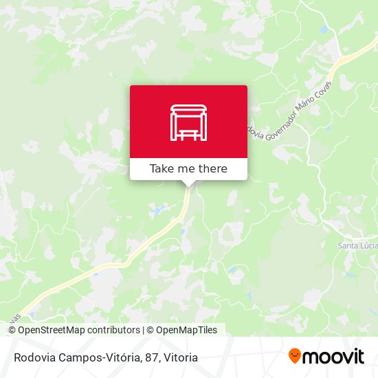 Rodovia Campos-Vitória, 87 map