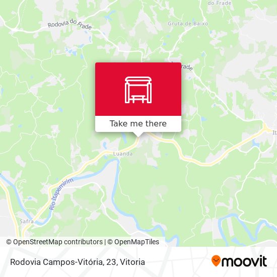 Rodovia Campos-Vitória, 23 map