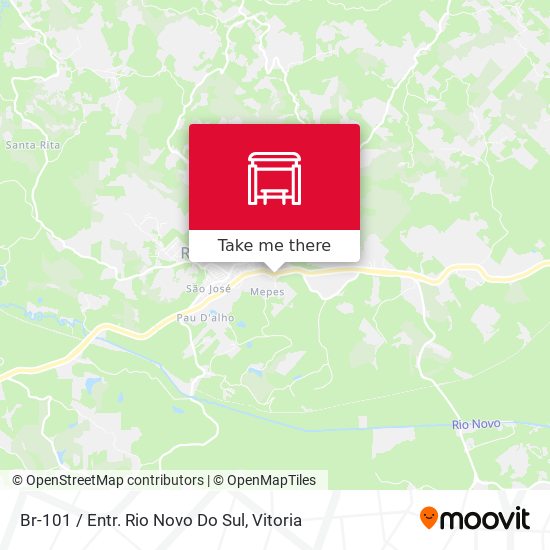 Br-101 / Entr. Rio Novo Do Sul map