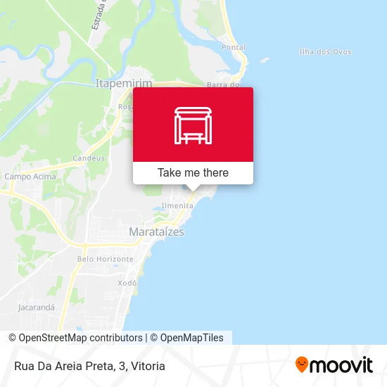 Rua Da Areia Preta, 3 map