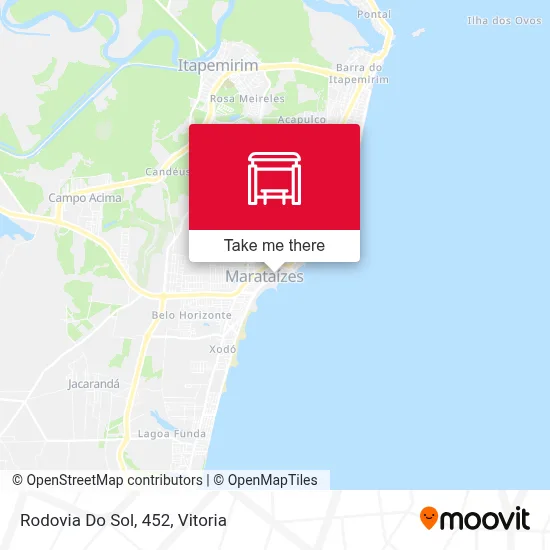 Rodovia Do Sol, 452 map