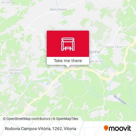 Rodovia Campos-Vitória, 1262 map