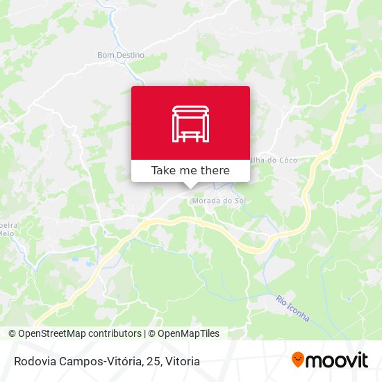 Rodovia Campos-Vitória, 25 map