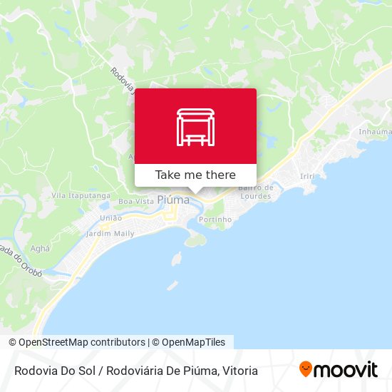 Mapa Rodovia Do Sol / Rodoviária De Piúma