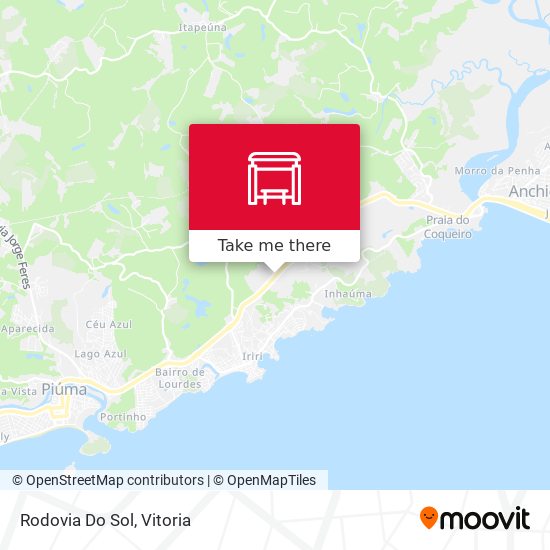 Rodovia Do Sol map