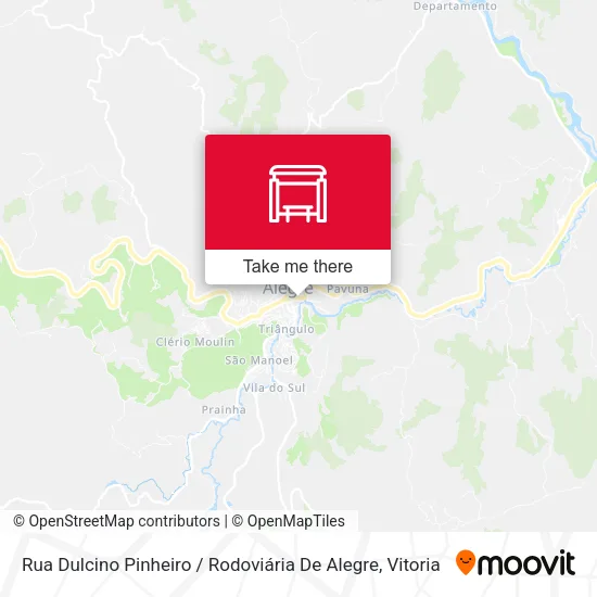 Rua Dulcino Pinheiro / Rodoviária De Alegre map