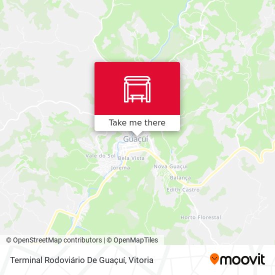 Terminal Rodoviário De Guaçuí map