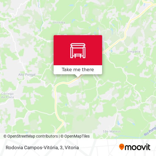 Rodovia Campos-Vitória, 3 map