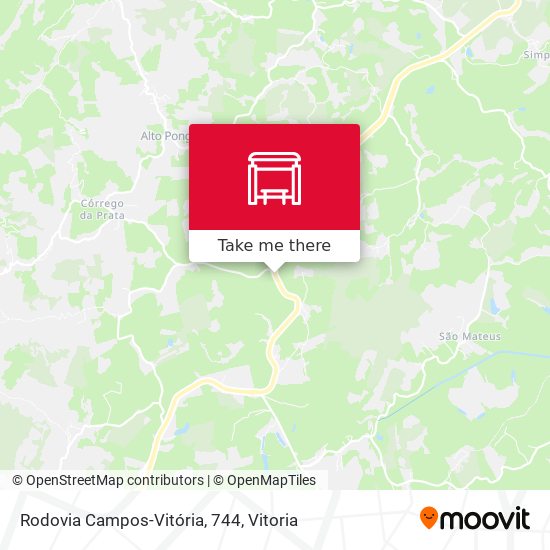 Rodovia Campos-Vitória, 744 map