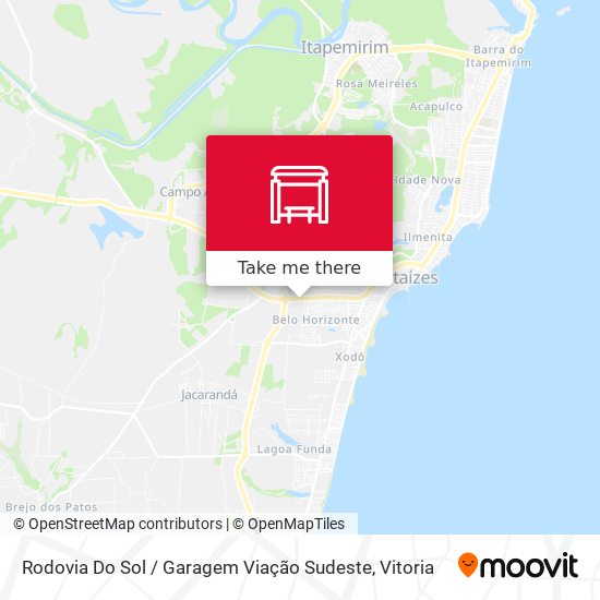Rodovia Do Sol / Garagem Viação Sudeste map