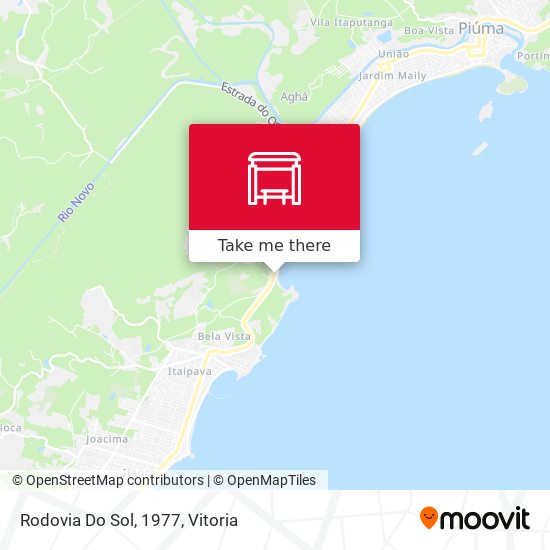 Rodovia Do Sol, 1977 map