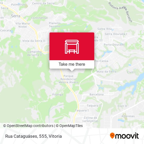 Rua Cataguáses, 555 map