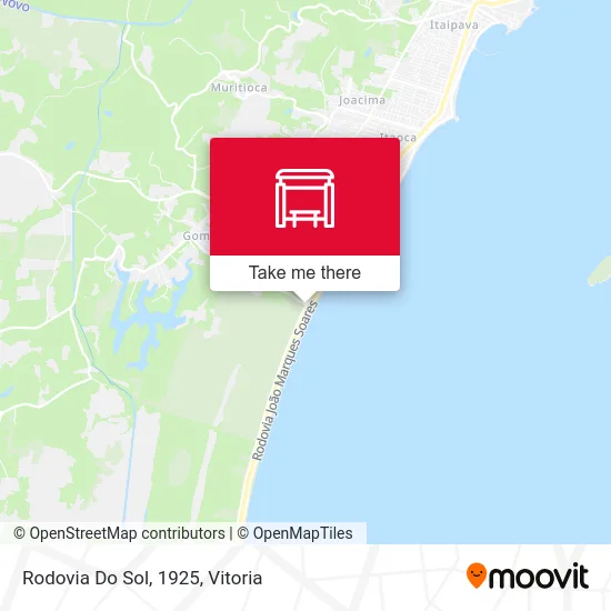 Rodovia Do Sol, 1925 map