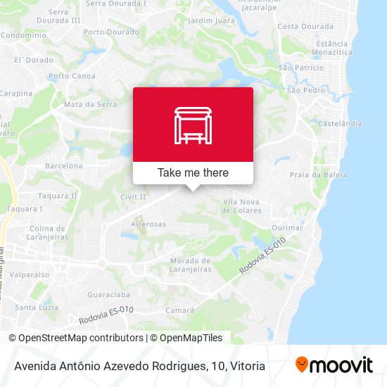 Avenida Antônio Azevedo Rodrigues, 10 map