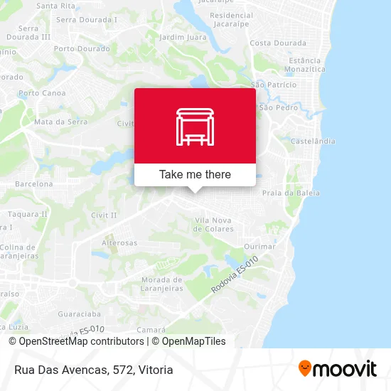 Rua Das Avencas, 572 map