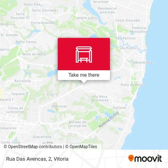 Rua Das Avencas, 2 map