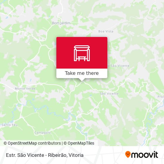Estr. São Vicente - Ribeirão map