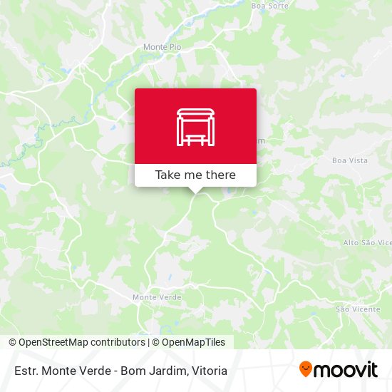 Estr. Monte Verde - Bom Jardim map