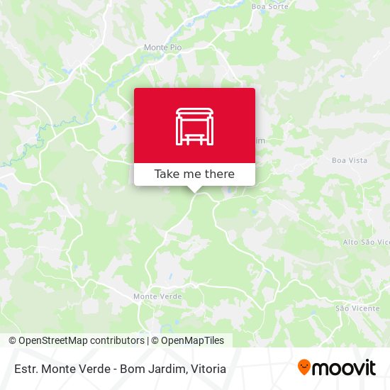 Estr. Monte Verde - Bom Jardim map
