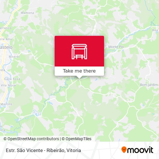 Estr. São Vicente - Ribeirão map