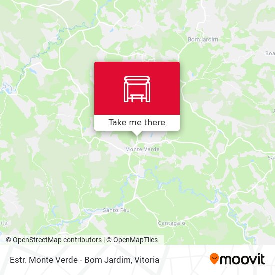 Estr. Monte Verde - Bom Jardim map