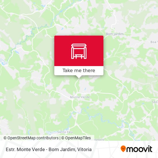 Estr. Monte Verde - Bom Jardim map