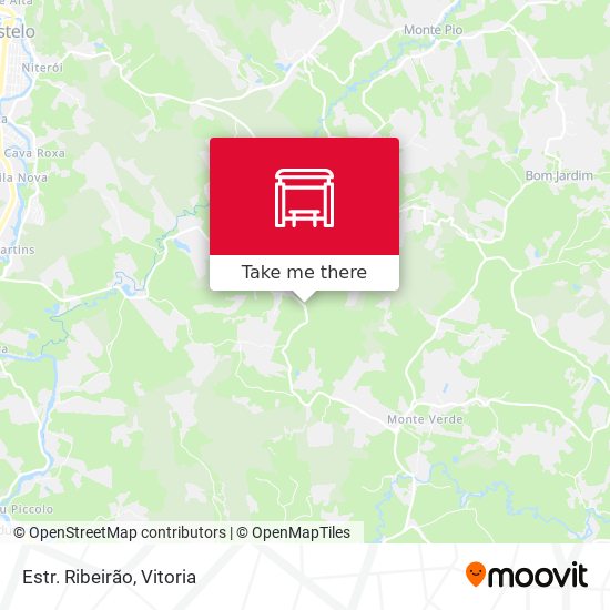 Estr. Ribeirão map