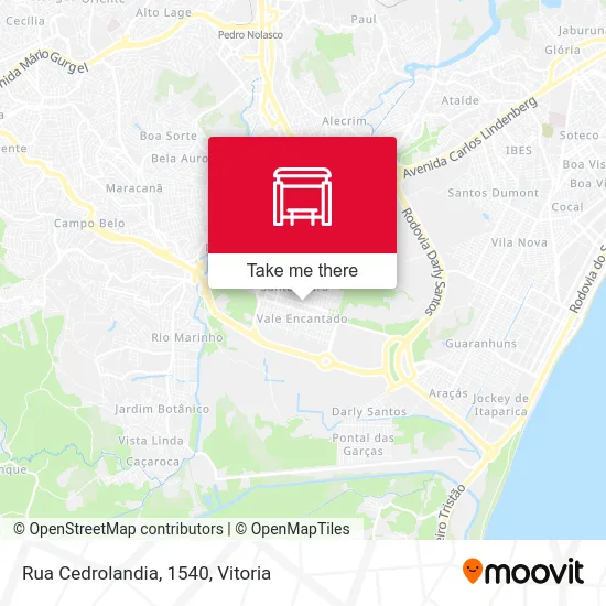 Rua Cedrolandia, 1540 map