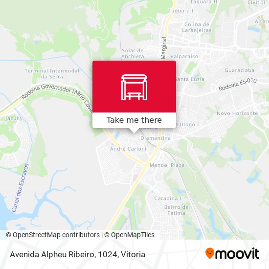 Avenida Alpheu Ribeiro, 1024 map