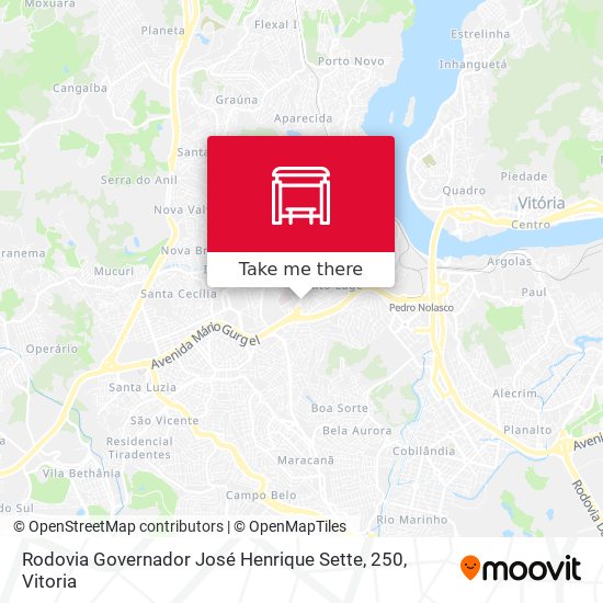 Rodovia Governador José Henrique Sette, 250 map