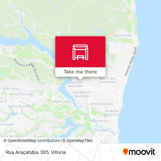 Rua Araçatuba, 385 map